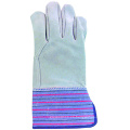 Vaca de cuero dividido Palm y Back Work Glove